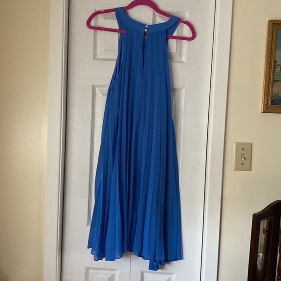 ✨🦋Ricki’s Baby Powder Blue Pleated Trapeze Dress Chiffon Halter Dress🦋✨ - Picture 8 of 8